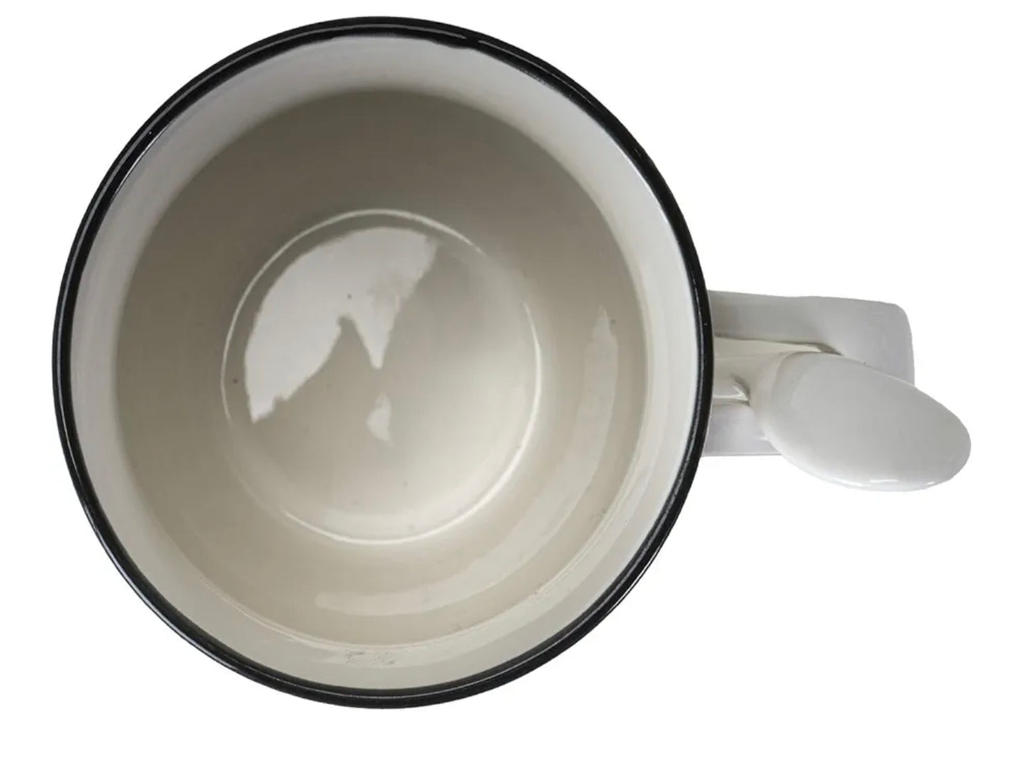 Witches Brew Crescent Mug & Spoon – 13 oz Ceramic Tea Cup