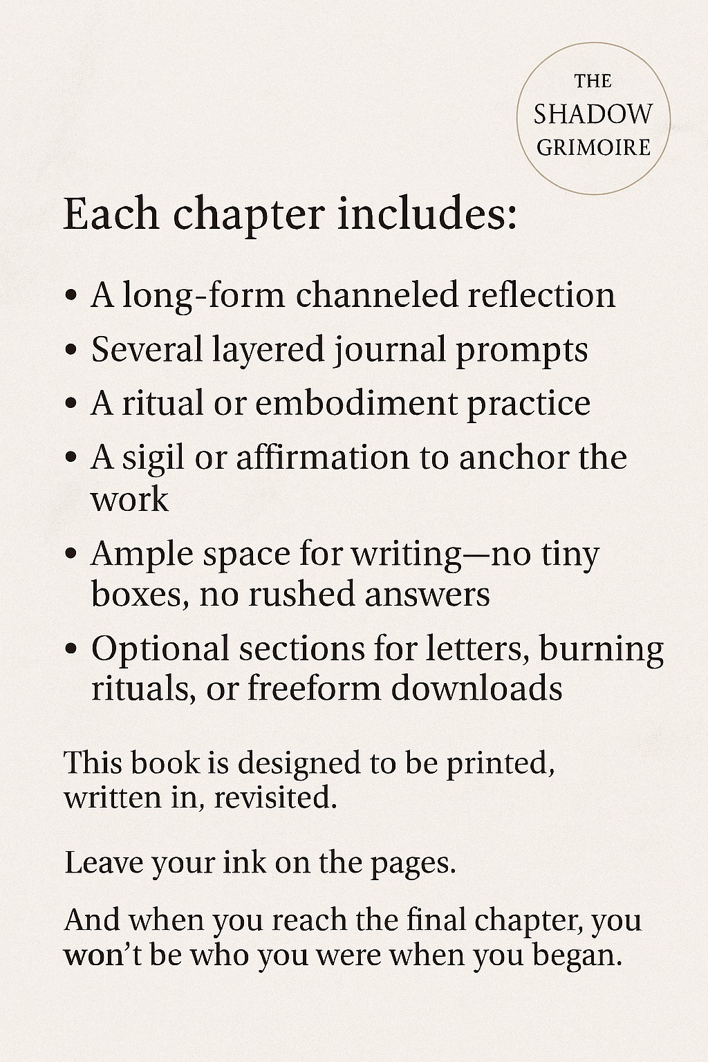 The Shadow Grimoire | A Ritual Journey for Excavation, Release & Rebirth