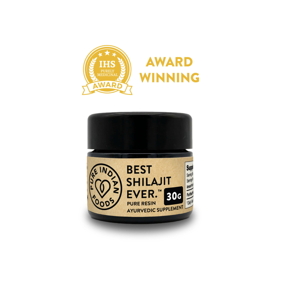 Award-Winning Shilajit Resin – 30g Jar of Best Shilajit Ever™, Authentic High-Altitude Ayurvedic Supplement